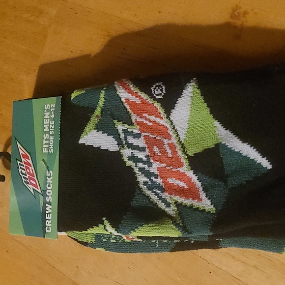 Mountain Dew and Jelly Belly, Nerf, Dippin dots Crew Socks Set of 4 - Picture 3 of 8